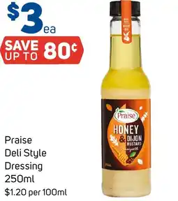 Foodland Praise deli style dressing offer