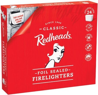 Woolworths Redheads Firelighters Pk 24 offer
