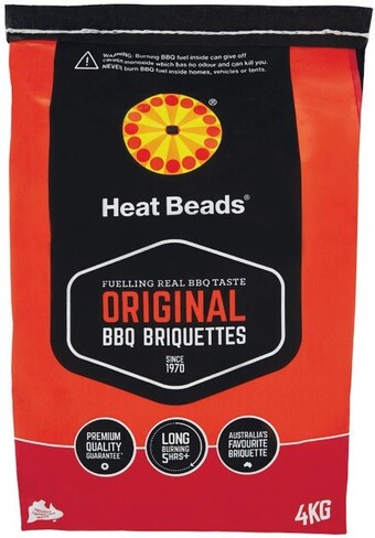 Woolworths Heat Beads BBQ Briquettes 4 kg offer