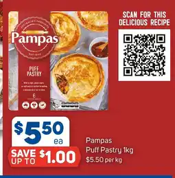Foodland Pampas puff pastry offer