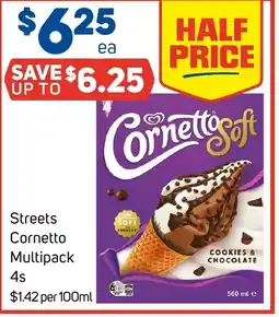 Foodland Streets cornetto multipack 4s offer