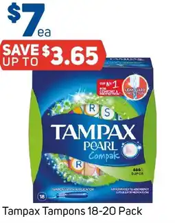 Foodland Tampax tampons 18-20 pack offer