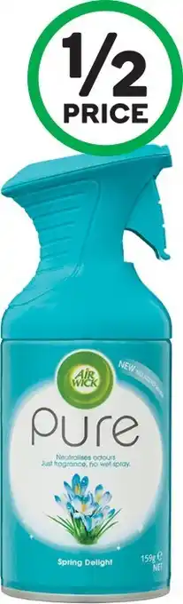 Woolworths Air Wick Pure Air Freshener Aerosol 159g offer