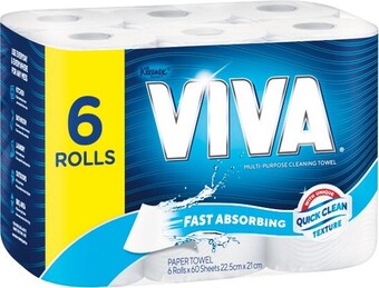 Woolworths Kleenex Viva Paper Towel Pk 6 offer