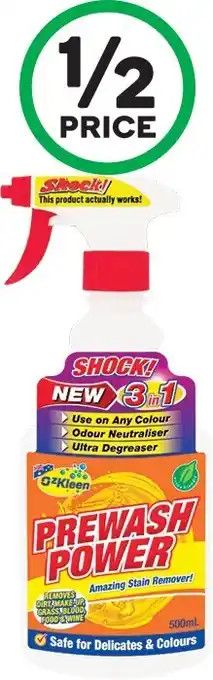 Woolworths Oz Kleen Prewash Power 500ml offer