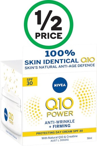 Nivea Q10 Anti-Wrinkle Firming Day Cream Face Moisturiser SPF30 50ml*
