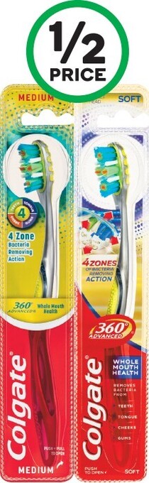 Woolworths Colgate Advanced 360 Toothbrush Pk 1 offer