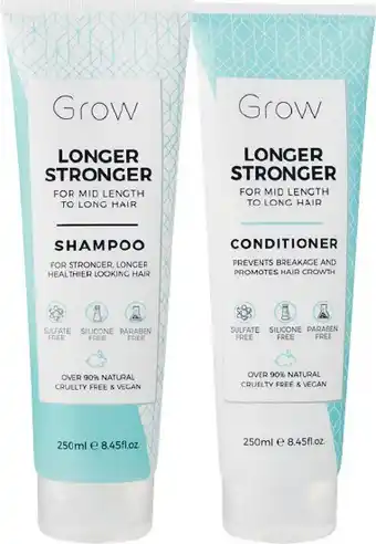 Woolworths NEW Grow Shampoo or Conditioner 250ml offer