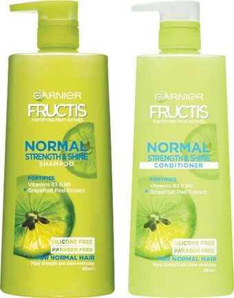 Woolworths Garnier Fructis Normal Shampoo or Conditioner 850ml offer