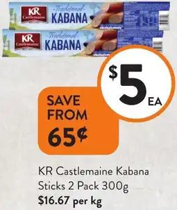 Foodworks KR Castlemaine Kabana Sticks offer