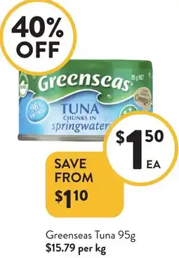 Foodworks Greenseas Tuna offer