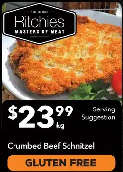 Ritchies Crumbed Beef Schnitzel offer