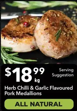 Ritchies Herb Chilli & Garlic Flavoured Pork Medallions offer