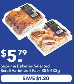 Ritchies Suprima Bakeries Selected Scroll Varieties offer