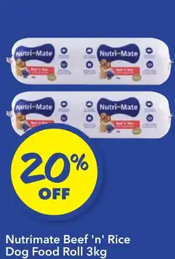 Ritchies Nutrimate Beef 'n' Rice Dog Food Roll offer