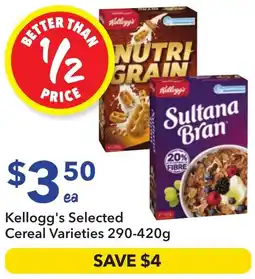 Ritchies Kellogg's Selected Cereal Varieties offer