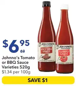 Ritchies Johnno's Tomato or BBQ Sauce offer