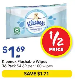 Ritchies Kleenex Flushable Wipes offer
