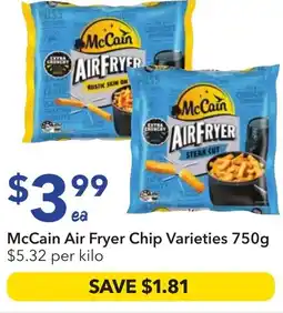 Ritchies McCain Air Fryer Chip offer