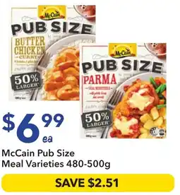 Ritchies McCain Pub Size Meal offer