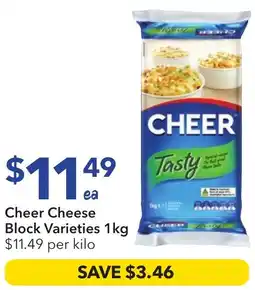 Ritchies Cheer Cheese Block Varieties offer