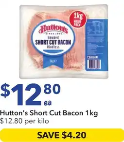 Ritchies Hutton's Short Cut Bacon offer