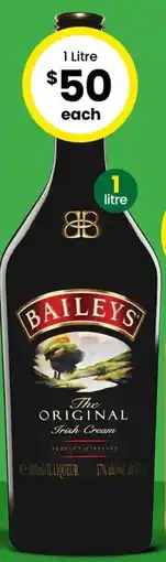 The Bottle O Bailey's Original Irish Cream offer