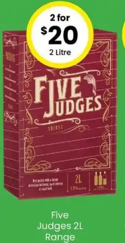 The Bottle O Five Judges Range offer