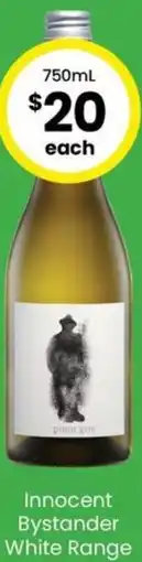The Bottle O Innocent Bystander White Range offer