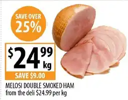 Supabarn MELOSI DOUBLE SMOKED HAM from the deli offer