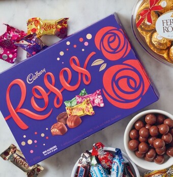 Coles Cadbury Roses Boxed Chocolate 450g offer