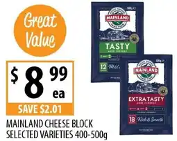 Supabarn Mainland cheese block offer