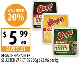 Supabarn Bega cheese slices offer