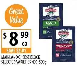 Supabarn Mainland cheese block offer