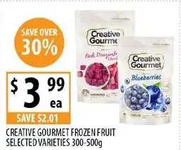 Supabarn CREATIVE GOURMET FROZEN FRUIT offer
