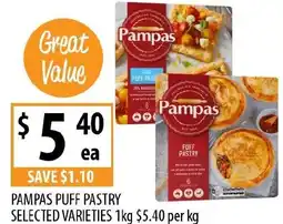 Supabarn Pampas puff pastry offer