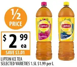 Supabarn LIPTON ICE TEA offer