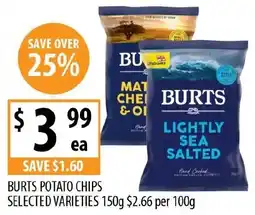 Supabarn BURTS POTATO CHIPS offer