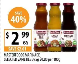 Supabarn Masterfoods marinade offer
