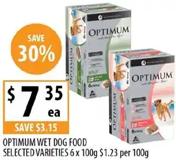 Supabarn Optimum wet dog food offer