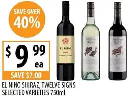 Supabarn El nino shiraz, twelve signs offer