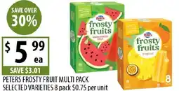 Supabarn Peters frosty fruit multi pack offer