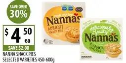 Supabarn Nanna snack pies offer
