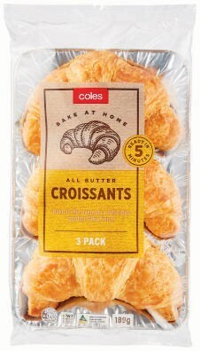 Coles Coles Croissants 3 Pack or 4 Pack offer
