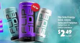 Campbells Wholesale Flip Side Energy Drink offer