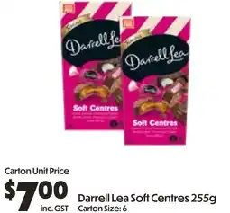 Campbells Wholesale Darrell Lea Soft Centres offer