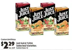 Campbells Wholesale Just Juice offer