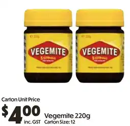 Campbells Wholesale Vegemite offer