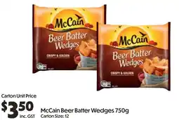 Campbells Wholesale McCain Beer Batter Wedges offer