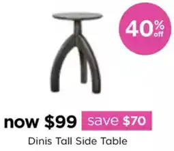Early Settler Dinis Tall Side Table offer